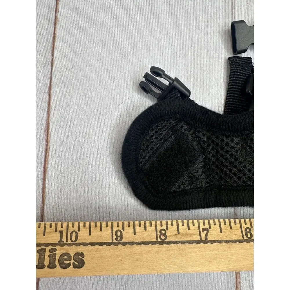 Adjustable Dog Muzzle Breathable Soft Humane Secure Fit‎ Black NEW